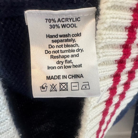 Men's Christmas Vacation 'Save The Neck for Me Clark' Sweater Mens L Wool Blend - Picture 7 of 10